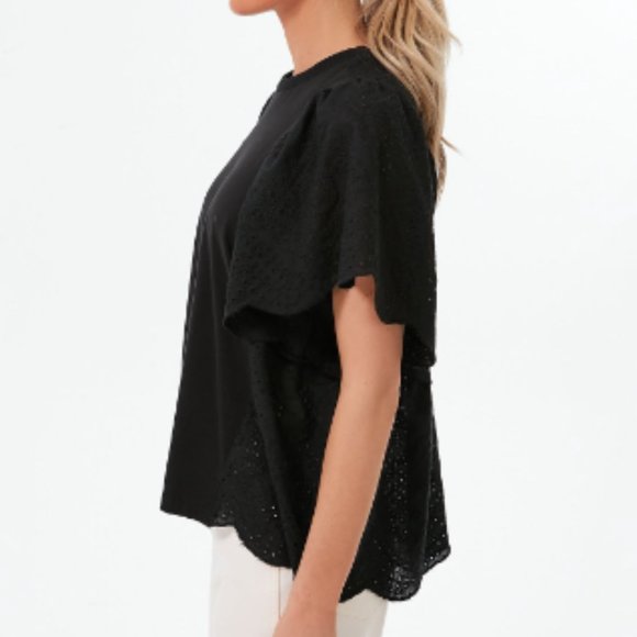 Tuckernuck Pomander Place Black Eyelet Emi Tee - Picture 6 of 10